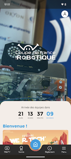 Android application Coupe de France de Robotique screenshort