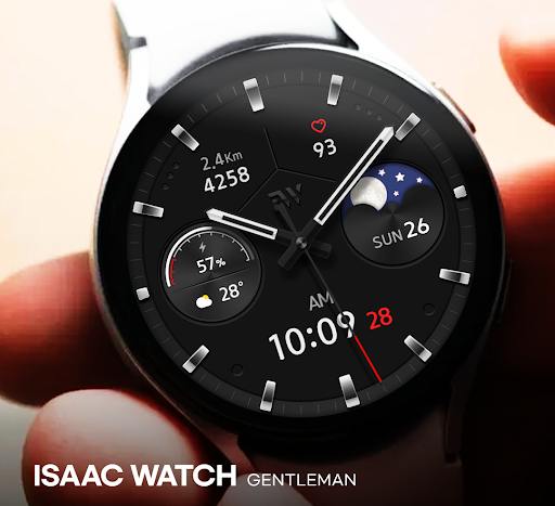 Android application ISAAC WATCH Gentleman Moon screenshort