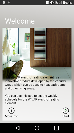 Android application Zehnder eWIVAR screenshort