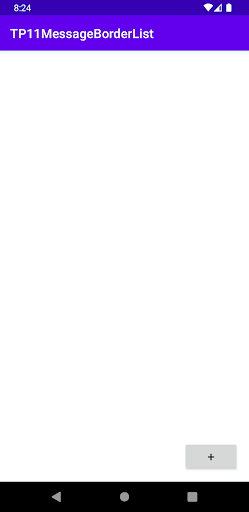 Android application MessageBorderList screenshort