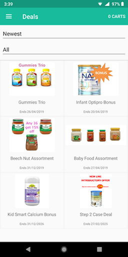 Android application Purveyance Retailer screenshort