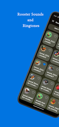 Android application Rooster Ringtones screenshort