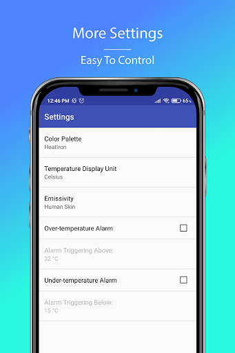 Android application IR202 Thermal Camera Viewer screenshort