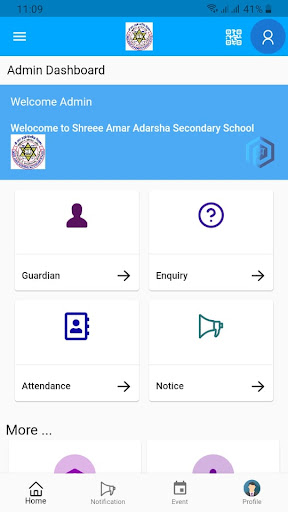 Android application Amar Adarsha Secondary School screenshort