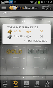 Gold Silver Vault Screenshot