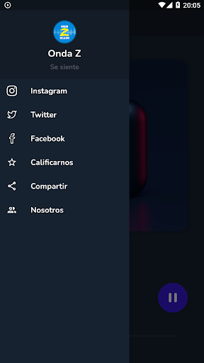 Android application Radio Onda Z screenshort