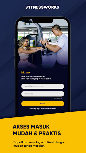 Android application Fitnessworks Staff screenshort