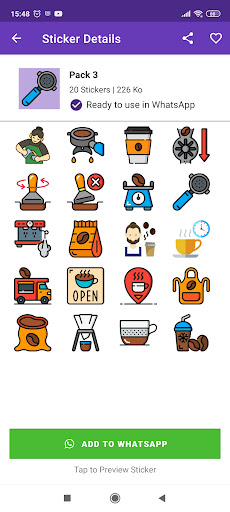 Love Coffee Stickers