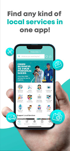 Android application Swifty: Hire Local Services screenshort
