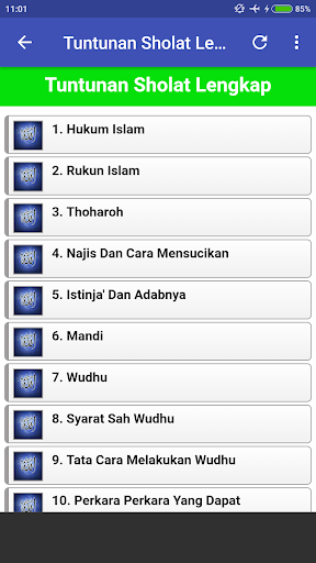 Tuntunan Sholat Lengkap + Doa Screen 3