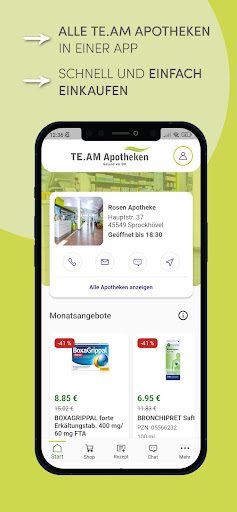 Android application TE.AM Apotheken screenshort