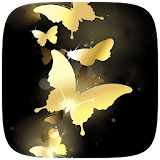 Gold Butterfly Live wallpaper icon