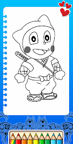 Ninja Hattori drawing book 1.0.0 APK + Мод (Unlimited money) за Android