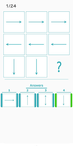 Android application IQ test - model screenshort
