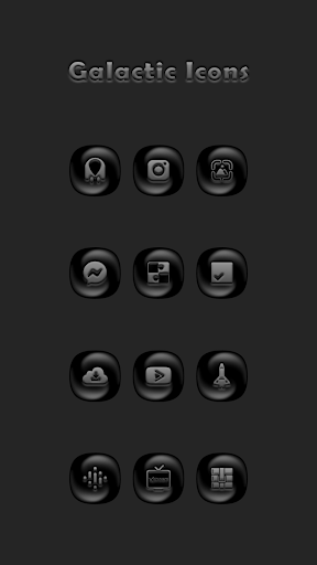 Screenshot of Galactic Gray Icon Pack