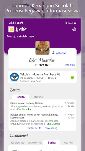JIBAS Jendela Sekolah EMA Screen 2