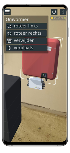 Android application Futech AR screenshort