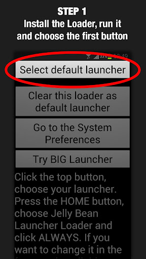 Android application Jelly Bean Launcher Loader screenshort