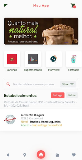 Android application Ache Delivery screenshort