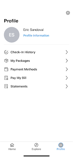 Android application Stevens Wellness Center screenshort