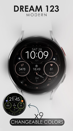 Dream 123 modern watch face Screen 3