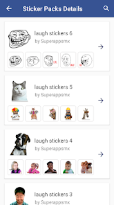 Laugh Stickers for WhatsApp - 1.0 APK + Mod (Free purchase) for Android
