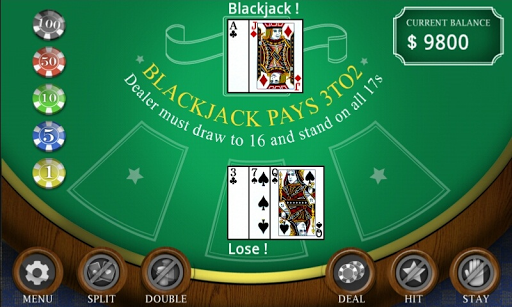 Blackjack Screen 2