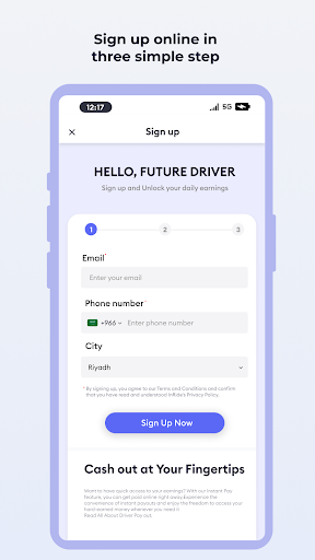 InRide Driver Screen 2