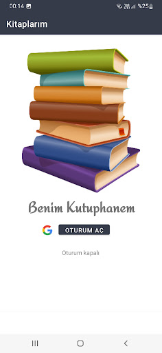 Android application Benim Kütüphanem screenshort