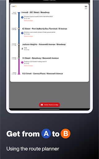 Screenshot of New York Subway – MTA Map NYC