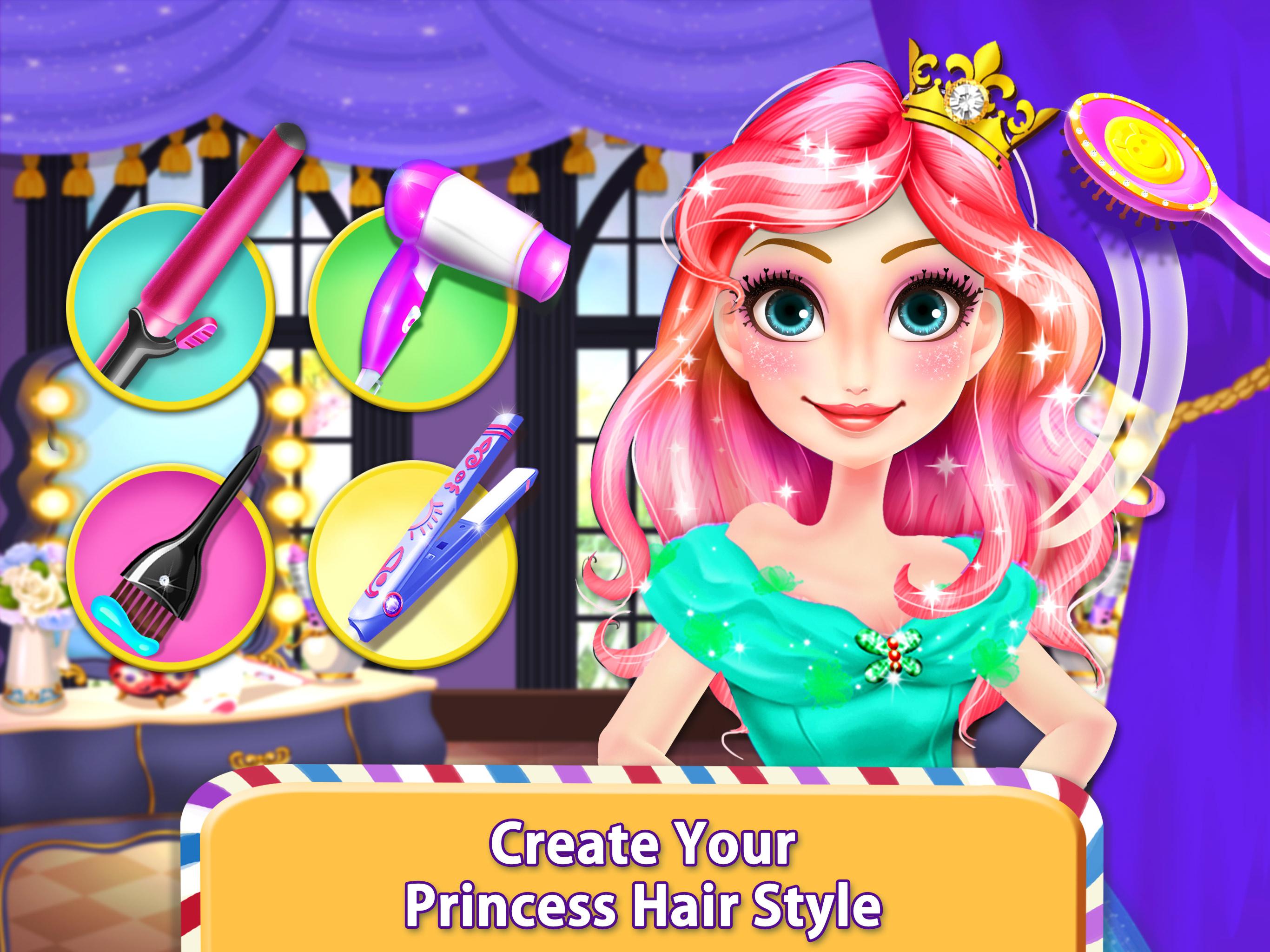 Android application Dreamtopia Princess Hair Salon screenshort