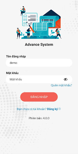 Android application Advance System screenshort