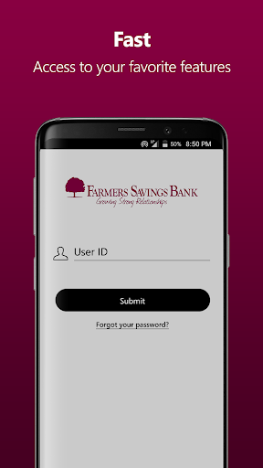 Android application Farmers Savings Bank screenshort