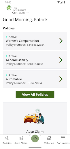 Insurance Center Online Screen 2