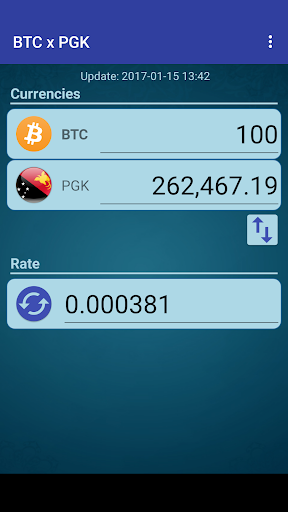 Android application Bitcoin x Papua N. Guinea Kina screenshort