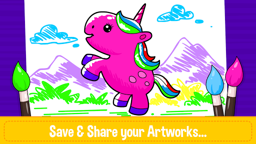 Unicorn Coloring Book  Baby Games for Girls