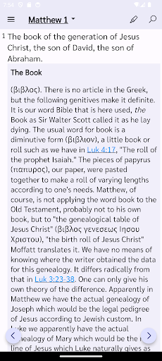 Android application Word Studies in Bible screenshort