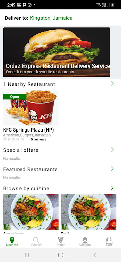 Ordaz Express: Food Delivery Screen 3