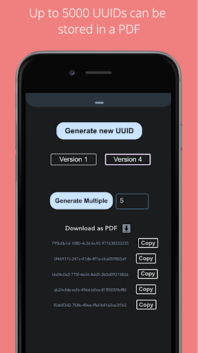 UUID Generator Pro Screen 2