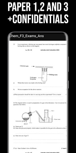 Chemistry Form 3 Exams+Answers Screen 2