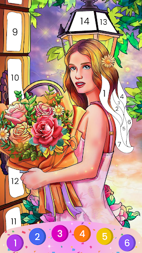 Android application Paint by Number- Coloring Game screenshort