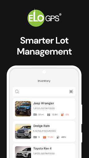 Android application Elo GPS® Dealer screenshort