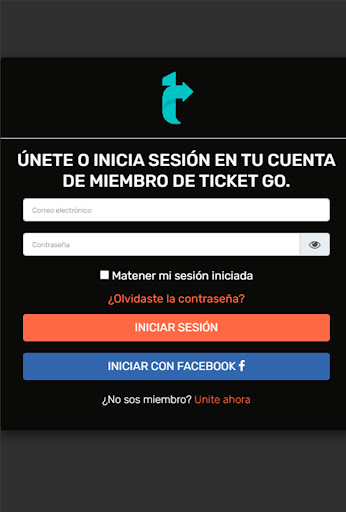 Android application ticketgo screenshort