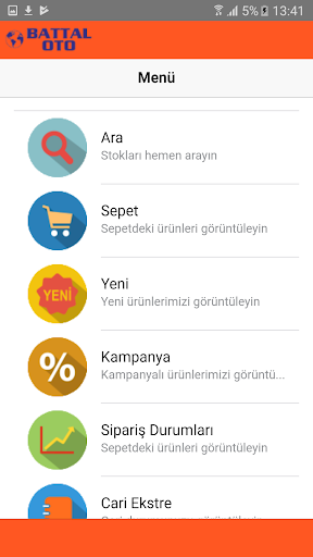 Android application Battal Oto B2B screenshort