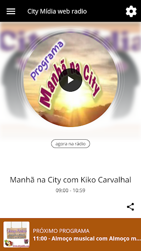 Android application City Mídia Web Rádio screenshort