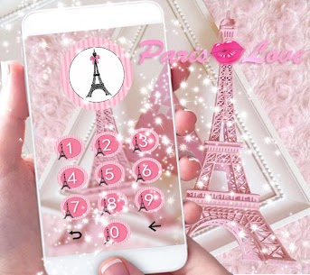 Theme Pink Paris Eiffel Tower For PC installation