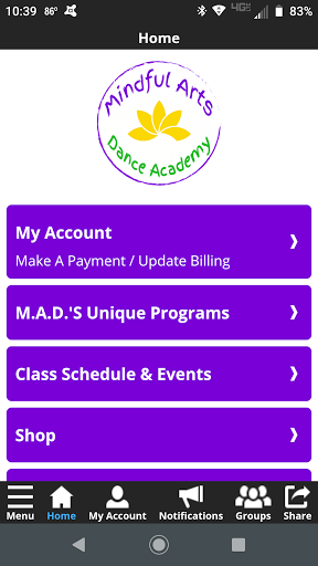 Mindful Arts Dance Academy Screen 2