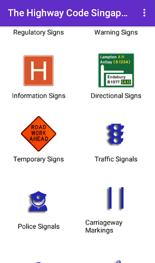 Android application The Highway Code Singapore screenshort