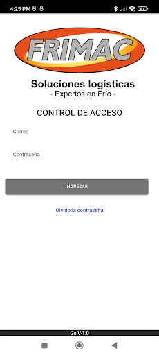 Android application Go! Frimac screenshort