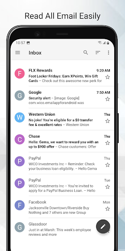 Email App for Android Screen 3
